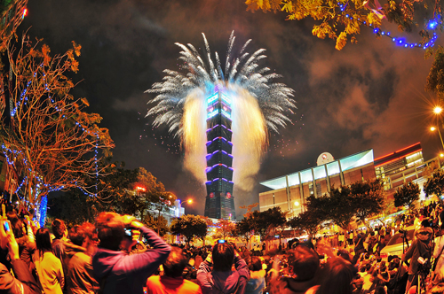 Image1: The Beauty of Fireworks at Taipei 101 (1 images)