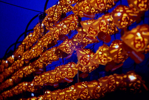 Image1: Wishing Lantern Area of 2001 Kaohsiung Lantern Festival (1 images)