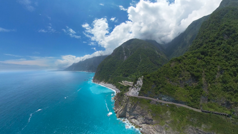 VR Video Shoot Photos: Travels Qingshui Cliff, Hualien