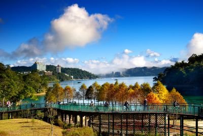  2020 Come! BikeDay and Sun Moon Lake Music & Fireworks Festival Photo Contest Winning Photos (Photos) 13 Outstanding Award 10: Huang Zhihong, Autumn Travels, Xiangshan Visitor Center