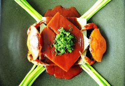  Crab with Sticky Rice Cake