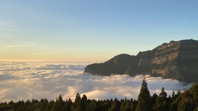  Sunset over a Sea of Clouds