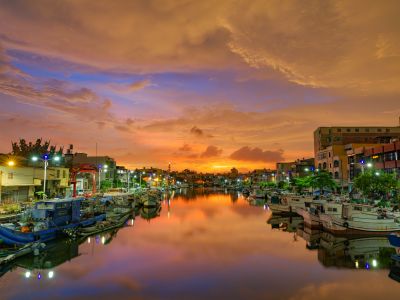  Houliao Creek at Dusk, Donggang Township, Pingtung County