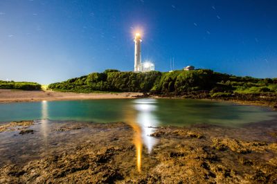  Starry Sky and Green Island Lighthouse, Taitung