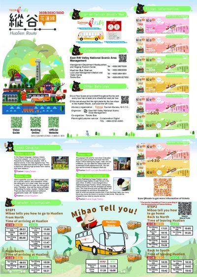  2023 Taiwan Trip | East Rift Valley Hualien Line | Leaflet | English