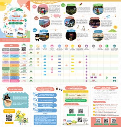  2023 Taiwan Tourist Shuttle Sun Moon Lake Route Publications_English