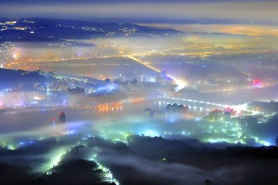 2019北觀國家風景區采風攝影徵件活動 [自然景觀-優選]琉璃夜色關渡橋-劉維和