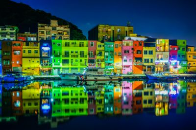 2019北觀國家風景區采風攝影徵件活動 [自然景觀-佳作]彩色屋之夜-許哲嘉
