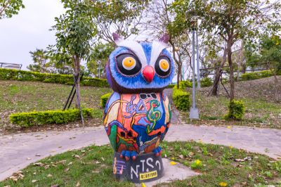  乾溪自行車道裝置藝術照片