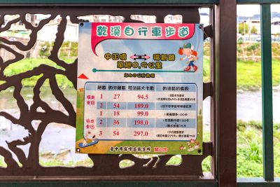  乾溪自行車道標示牌