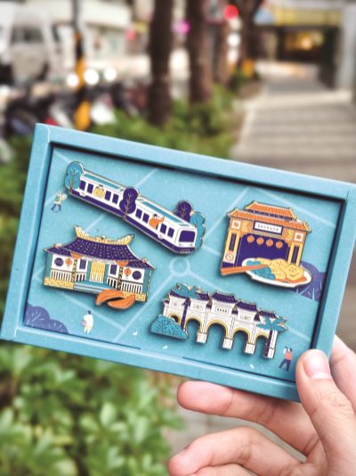 台灣觀光韓文雙月刊─2025.7月號 來好 LAI HAO-Taipei City Scape火柴盒磁鐵套組