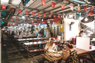 台灣觀光韓文雙月刊─2025.7月號 漁夫市集-用餐區