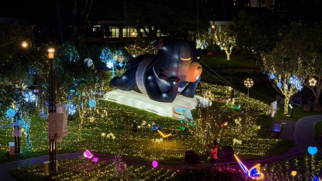 2026山谷燈光節 6.山谷燈光節璀璨點燈，延長旅客停留時間，為谷關夜經濟加溫
