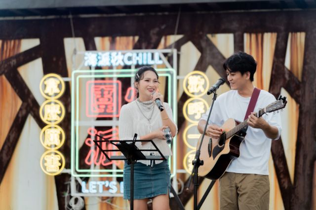 2026 海派秋CHILL 圍火派對 活動開場由葛來美樂團以阿美族的族語古調暖場