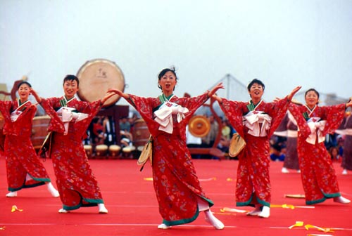  台灣燈會 日本YOSAKOI SORAN表演舞蹈