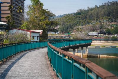  日月潭水上自行車道