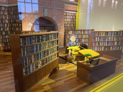  國立臺灣文學館 常設展中的文學籤詩機