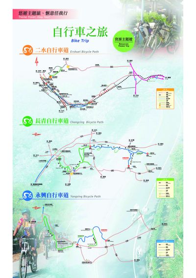  八卦山自行車道圖